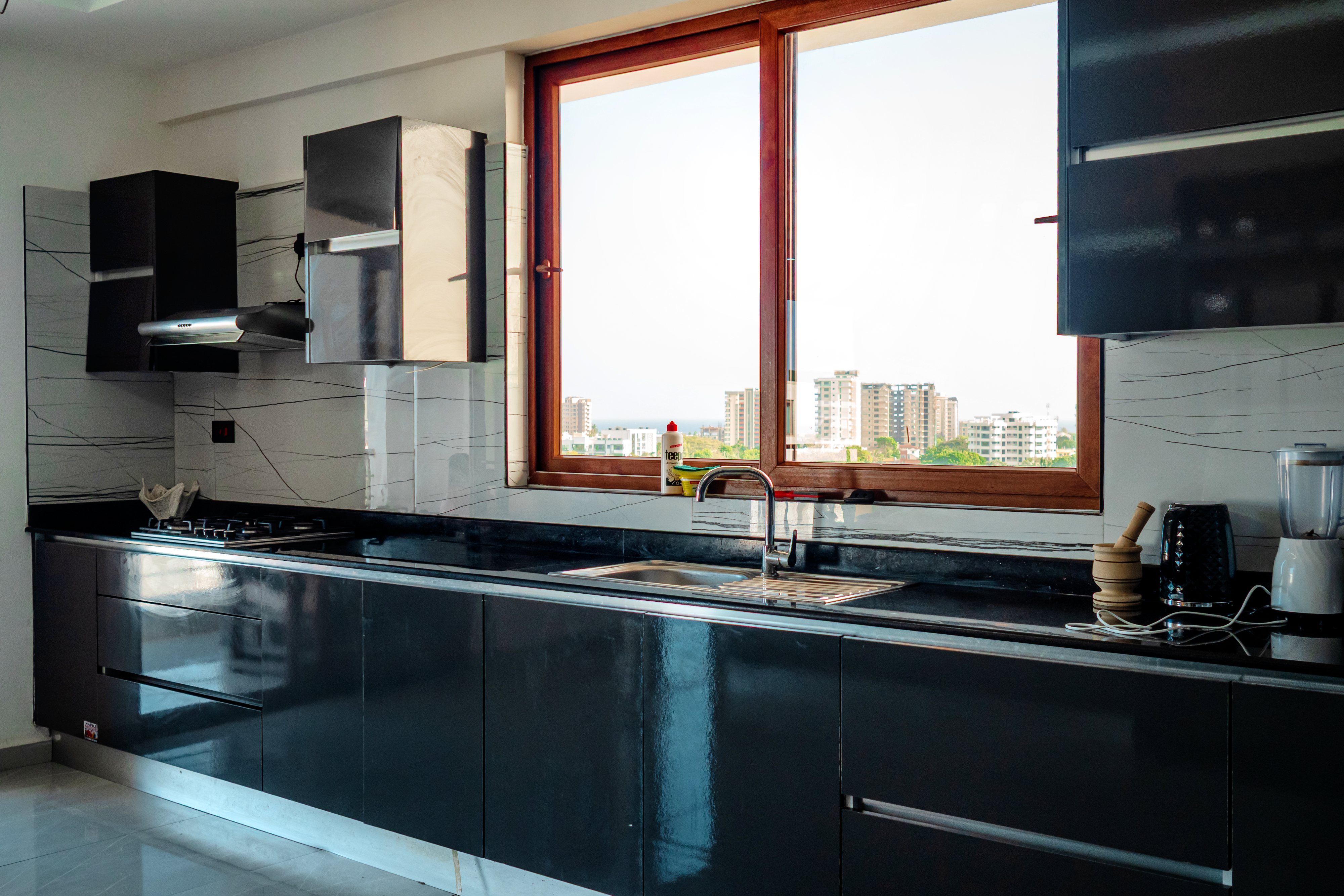 Fully equipped modern kitchen